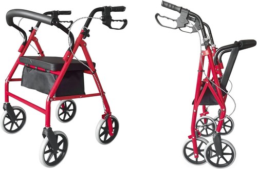 Wheels folding rollator - folding,