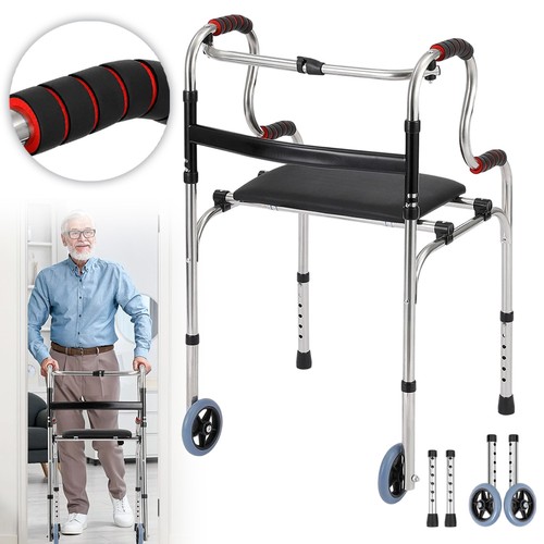 Wheel folding walking frame - 2,