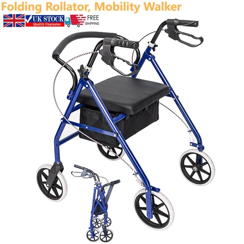 Wheels folding rollator - 4-wheels,
