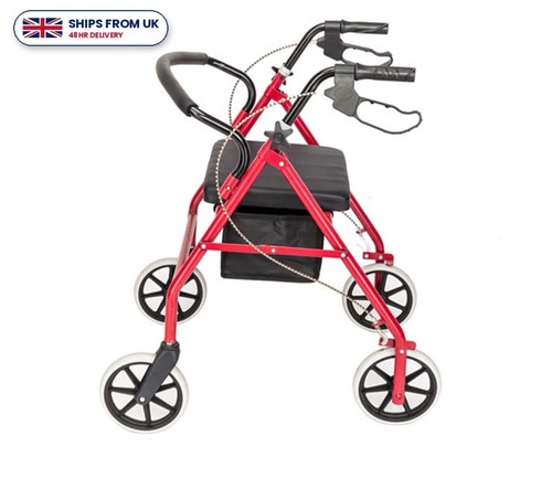 Rollator walker with - seat, 4