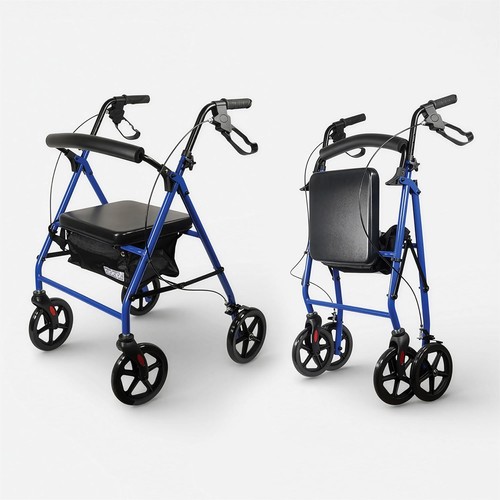 Aidapt folding rollator walker - folding,