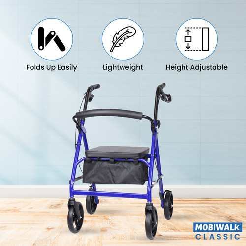 Wheel walker folding - wheel,