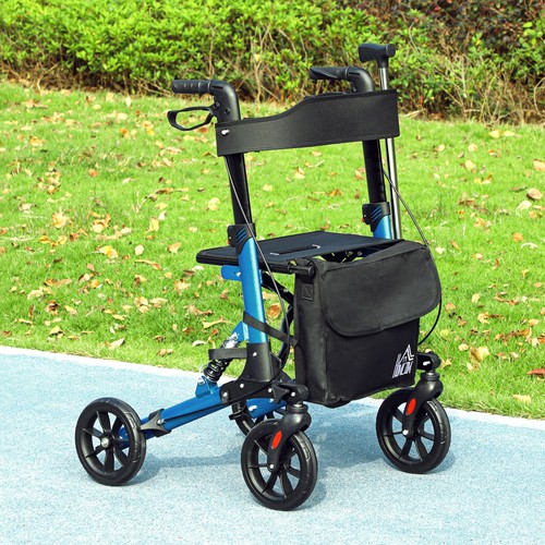 Homcom folding rollator walker - homcom,