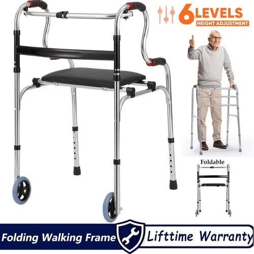 Folding walking frame - walking, with