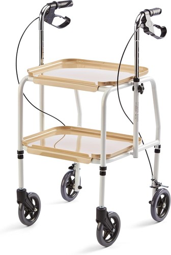 Mobility walker with wheels - with,