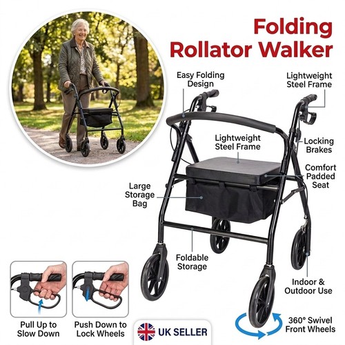 Foldable rollator walker - walker, 4