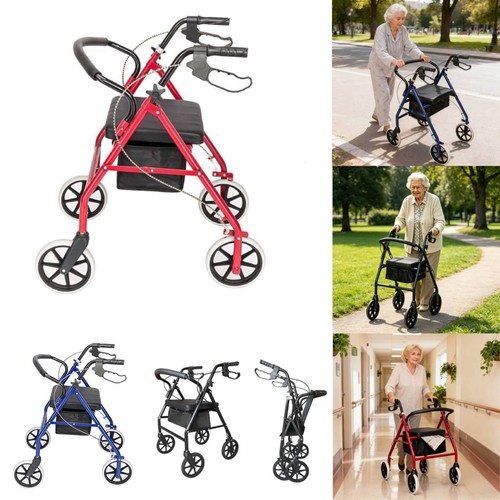 Folding rollator walker - folding,