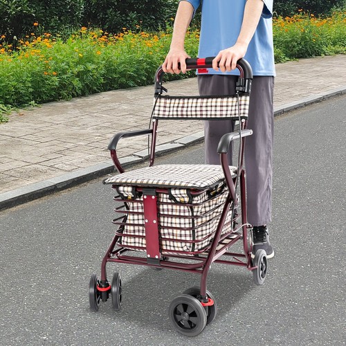 Foldable rollator walker with - foldable,